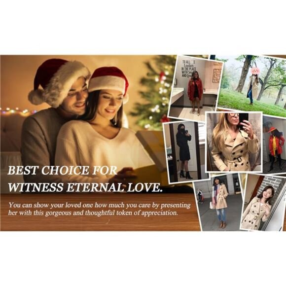 Women's Double-Breasted Trench Coat Classic Lapel Overcoat Slim - Picture 7 of 8